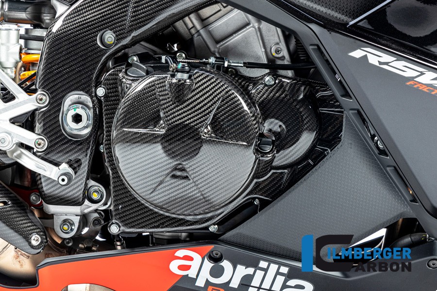 Ilmberger Carbon Fiber Clutch Cover for Aprilia RSV4 / Tuono (20212022) Gloss KDA.012.TU21G.K